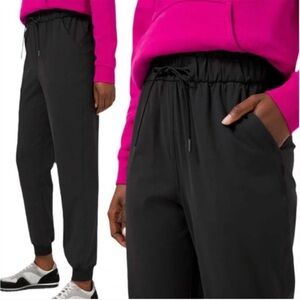 Lululemon Keep Moving Cuffed Black Joggers